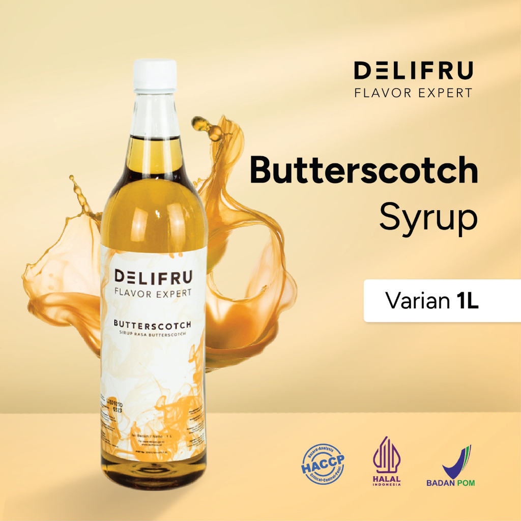 Butterscotch Syrup untuk Minuman Dingin dan Panas